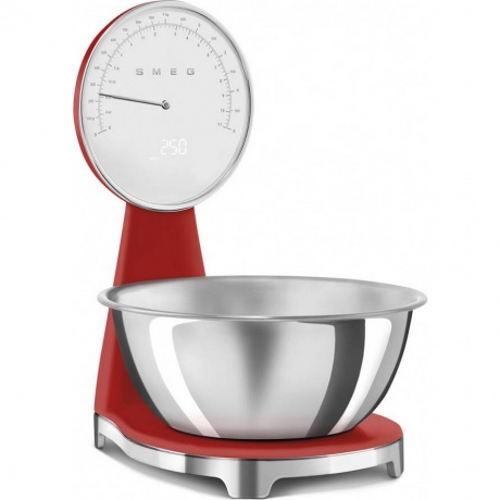 Весы кухонные Smeg KSF01RDWW красный - фото 7