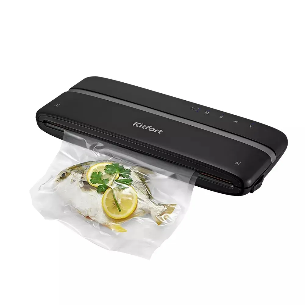 Вакуумный упаковщик Kitfort КТ-1526 110Вт черный - фото 1