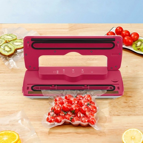 Вакуумный упаковщик Kitfort КТ-1536-1 бело-малиновый - фото 2