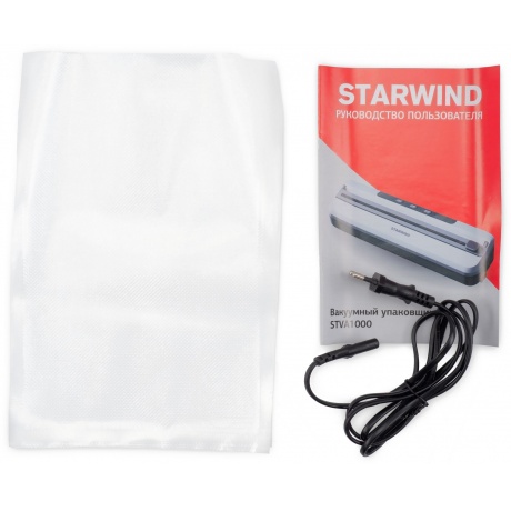 Вакуумный упаковщик Starwind STVA1000 110Вт серый - фото 18