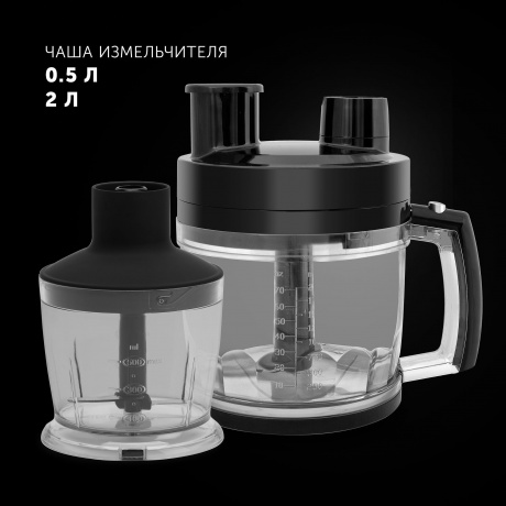 Блендер погружной Polaris PHB 1589AL CUBE черный - фото 14