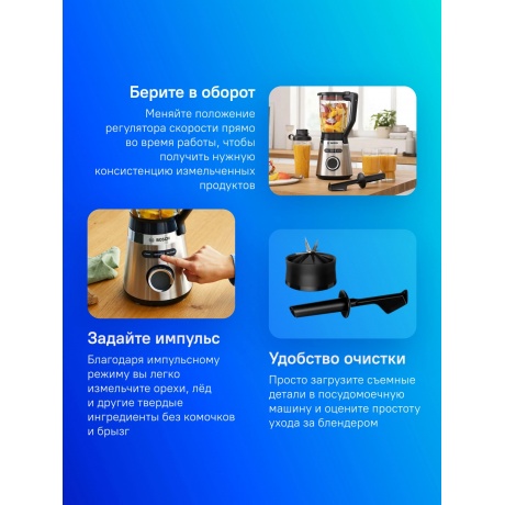 Блендер стационарный Bosch MMB6384M - фото 6