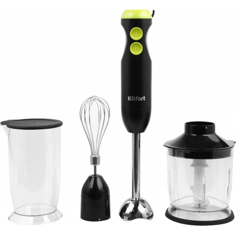 Блендер погружной Kitfort КТ-3041-2 черно-салатовый - фото 3