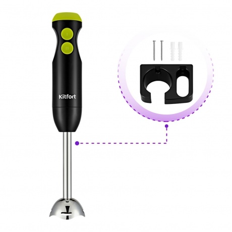 Блендер погружной Kitfort КТ-3041-2 черно-салатовый - фото 7