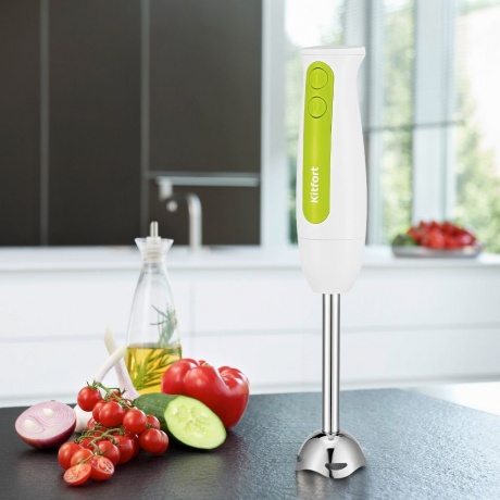 Блендер погружной Kitfort КТ-3051-2 бело-салатовый - фото 3