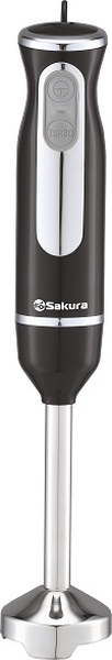 Блендер погружной Sakura SA-6247BK 5272 4 блендер погружной first мощность 400 вт насадка блендер из нержавеющей стали white