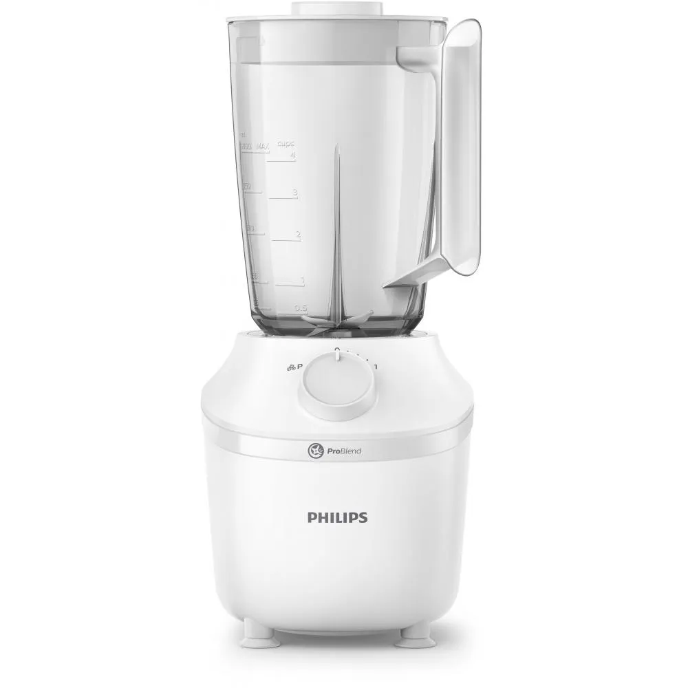 Блендер стационарный PHILIPS HR2041/00 white, мощность 450 Вт, кувшин 1,9л - фото 1