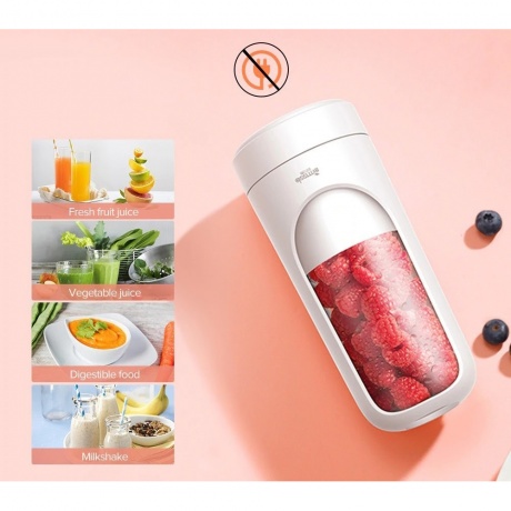 Блендер портативный Deerma Portable Electric Juicer DEM-NU30, белый - фото 3