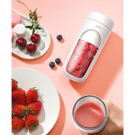 Блендер портативный Deerma Portable Electric Juicer DEM-NU30, белый - фото 9
