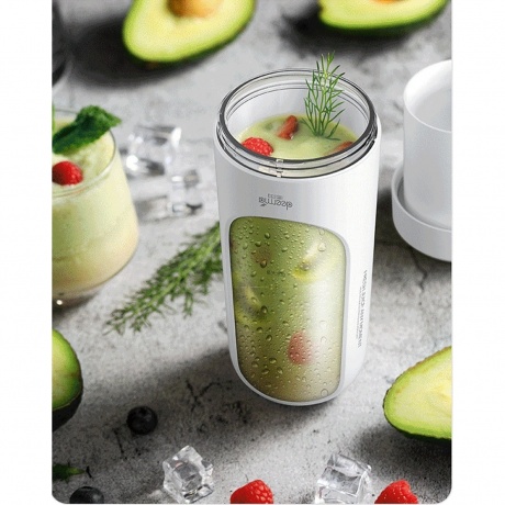 Блендер портативный Deerma Portable Electric Juicer DEM-NU30, белый - фото 10
