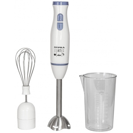 Блендер погружной Supra HBS-696 700Вт белый/серый - фото 2