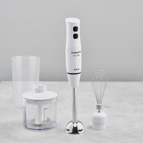 Блендер Scarlett SC-HB42F06 погружной белый - фото 17