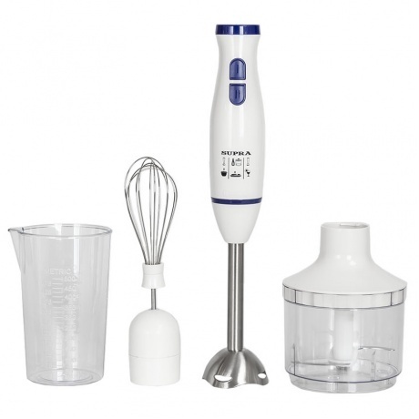 

Блендер погружной Supra HBS-698 700Вт белый/синий