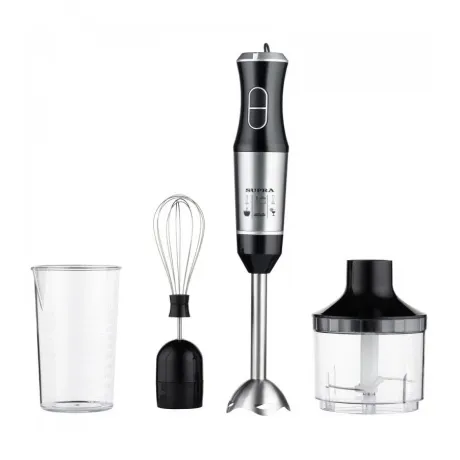 Блендер погружной Supra HBS-798 800Вт черный/серебристый
