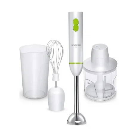 Блендер погружной Starwind SBP1113 750Вт белый/зеленый