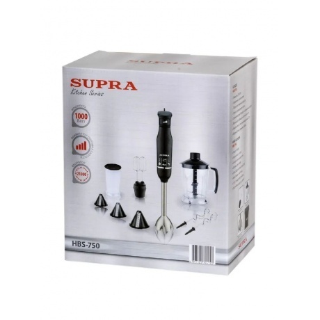 Блендер погружной Supra HBS-750 1000Вт черный - фото 12