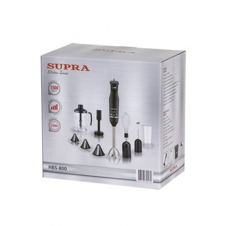Блендер погружной Supra HBS-800 1100Вт черный - фото 16