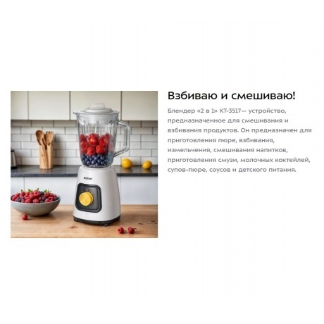 Блендер стационарный Kitfort КТ-3517 - фото 11