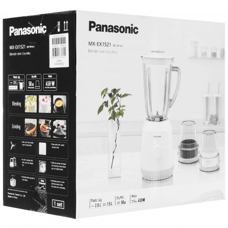 Блендер Panasonic MX-EX1521WTN  450Вт - фото 10