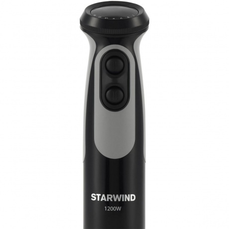 Блендер погружной Starwind SBP3412 1200Вт черный/серый - фото 3