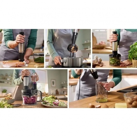 Блендер погружной Bosch MSM6M610 нержавеющая сталь/черный - фото 7