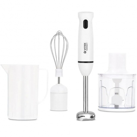 Блендер погружной Vitek VT-8531 1000Вт белый/белый