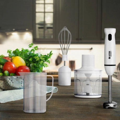 Блендер погружной Vitek VT-8531 1000Вт белый/белый - фото 7