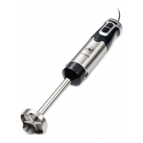 Блендер погружной Hyundai HYB-H3935 1200Вт черный/серебристый - фото 3