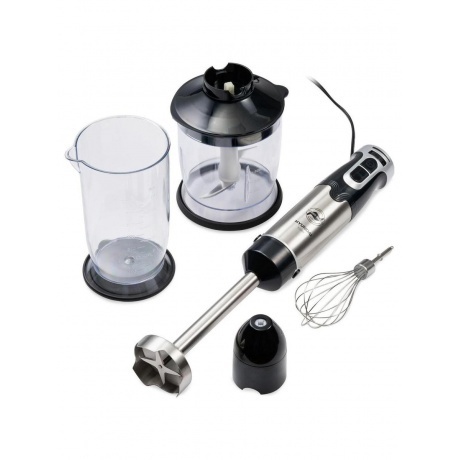 Блендер погружной Hyundai HYB-H3935 1200Вт черный/серебристый - фото 5