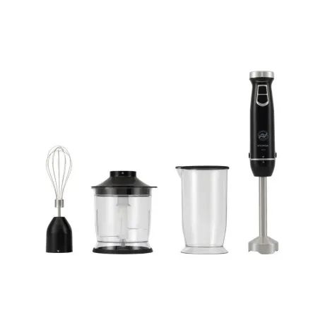 Блендер погружной Hyundai HYB-H3845 1000Вт черный/серебристый