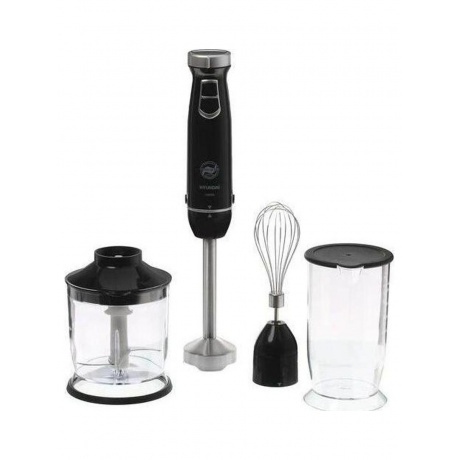 Блендер погружной Hyundai HYB-H3845 1000Вт черный/серебристый - фото 12