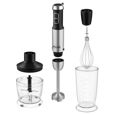 Блендер погружной Rondell RDE-1306 1200Вт черный/серебристый - фото 3