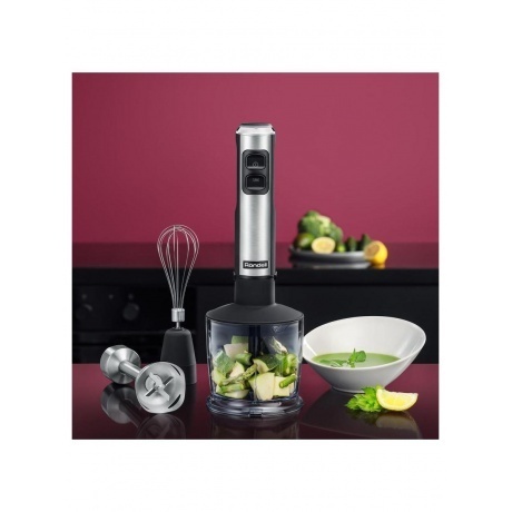 Блендер погружной Rondell RDE-1300 1200Вт серебристый - фото 6