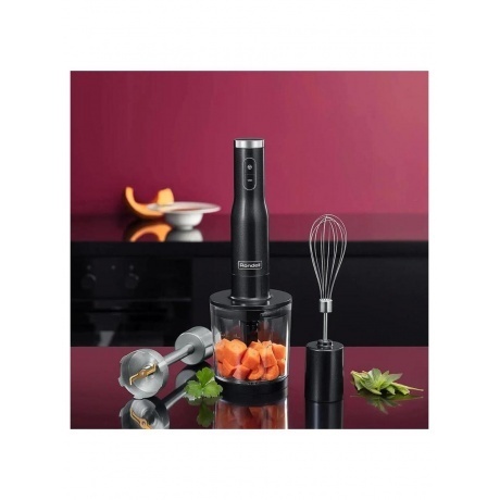 Блендер погружной Rondell RDE-1301 1200Вт серебристый - фото 6