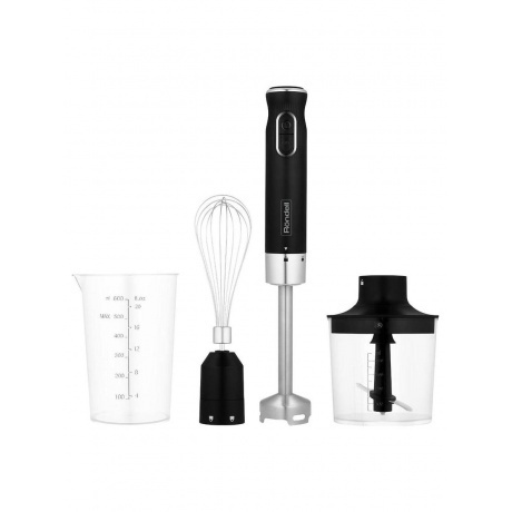 Блендер погружной Rondell RDE-1305 1200Вт черный/серебристый