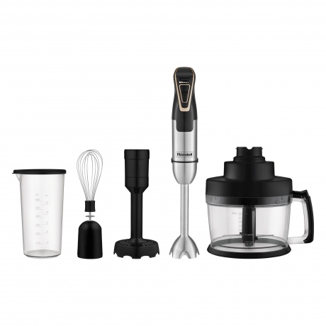 Блендер погружной Rondell RDE-1303 1800Вт черный/нержавеющая сталь - фото 2