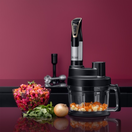 Блендер погружной Rondell RDE-1303 1800Вт черный/нержавеющая сталь - фото 4
