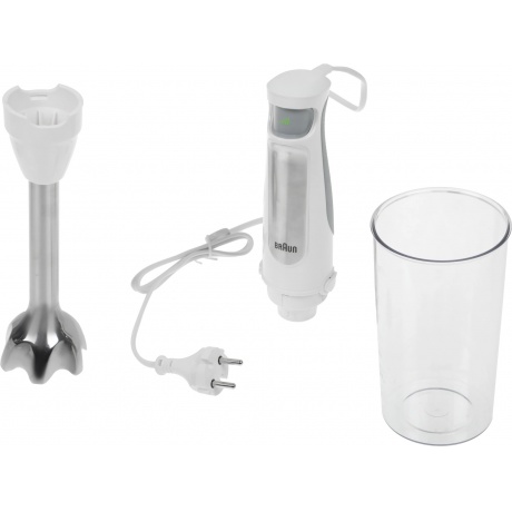 Блендер погружной Braun MultiQuick MQ7000WH 1000Вт белый/серебристый - фото 4