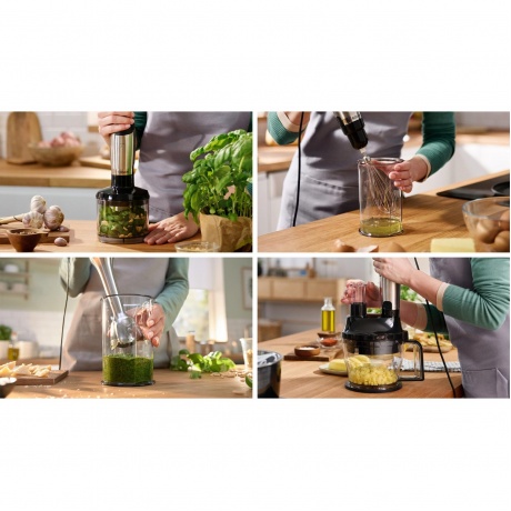 Блендер погружной Bosch MSM6M8X1 нержавеющая сталь/черный - фото 6