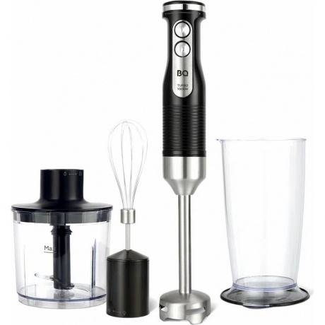 Блендер погружной BQ HB522PS Черный-Стальной - фото 1