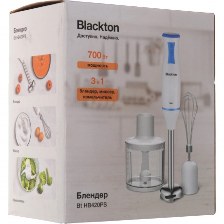 Блендер погружной Blackton Bt HB420PS Белый-Чёрный - фото 11