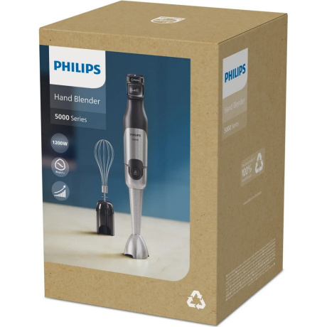 Блендер погружной Philips HR2682/00 1200Вт черный - фото 2