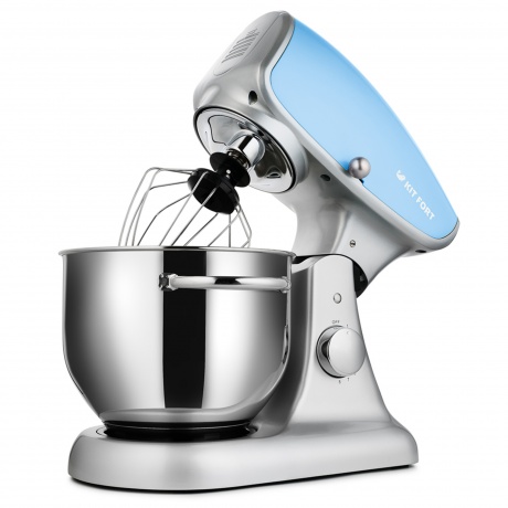 Миксер планетарный цельнометаллический Kitfort КТ-1336-1 голубой