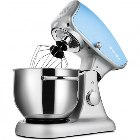 Миксер планетарный цельнометаллический Kitfort КТ-1336-1 голубой