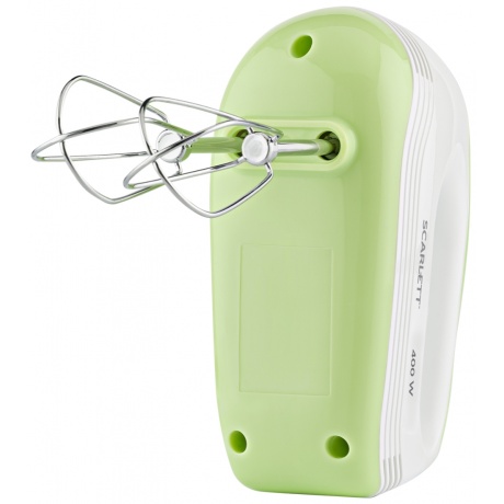 Миксер ручной Scarlett SC-HM40S15 400Вт белый/зеленый - фото 4