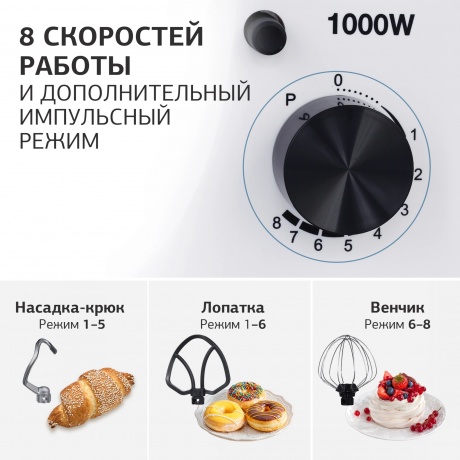 Миксер планетарный Hyundai HYM-S4451 - фото 20