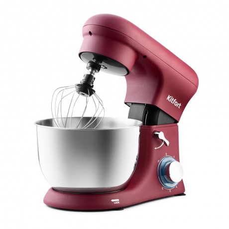 Миксер планетарный цельнометаллический Kitfort КТ-3007-1 красный - фото 1