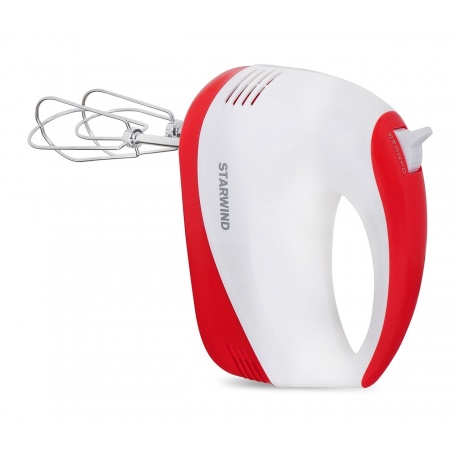 Миксер ручной Starwind SHM-251 белый/коралловый - фото 3