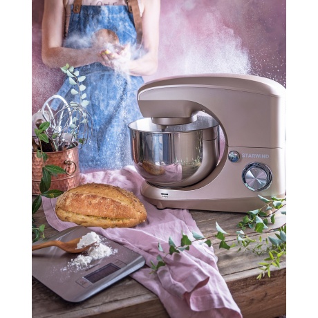 Миксер планетарный Starwind SPM5181 бежевый - фото 15