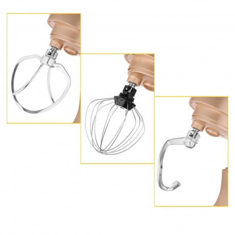 Миксер планетарный Hyundai HYM-S5551 бежевый - фото 8